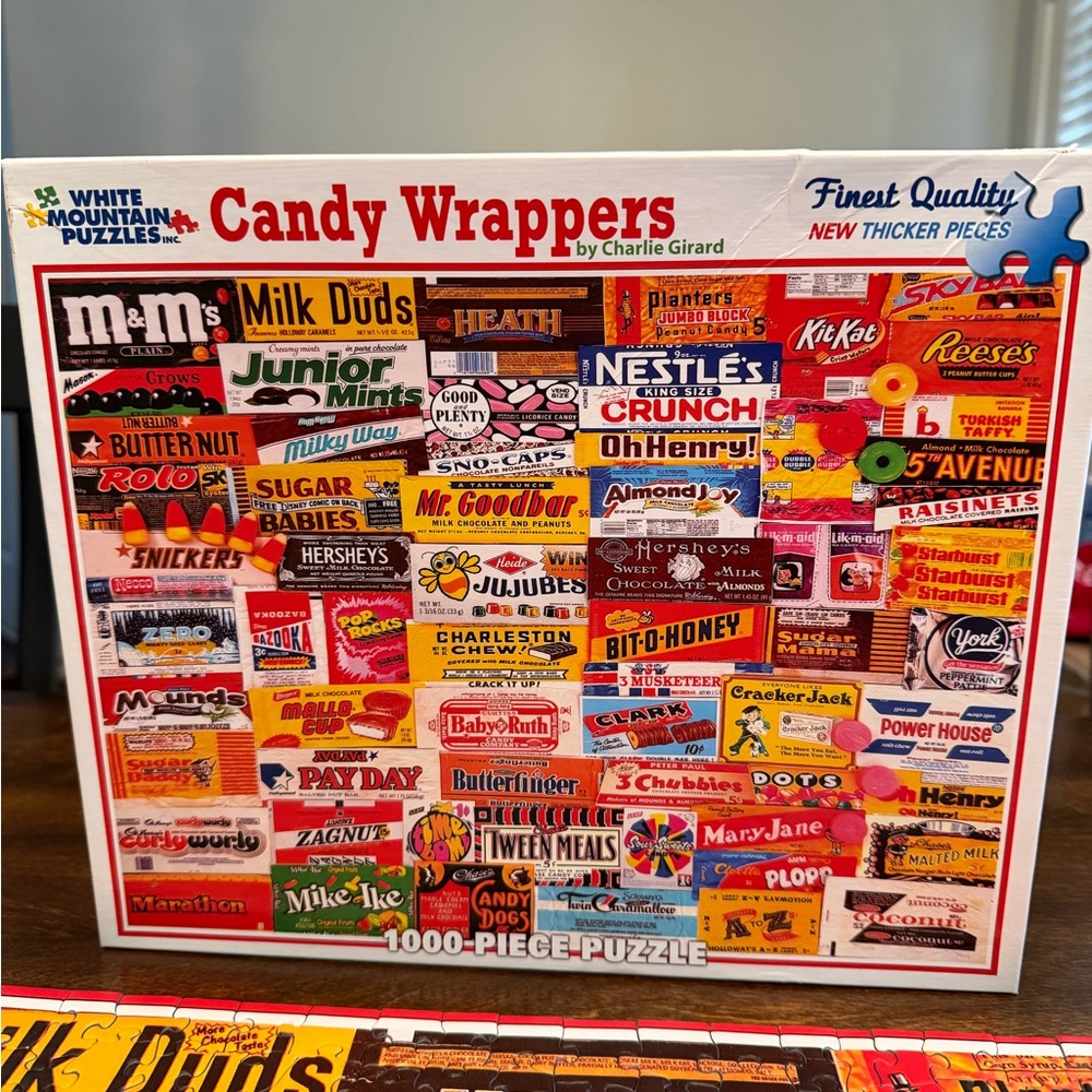 White Mountain Candy Wrappers Puzzle - Multicolor